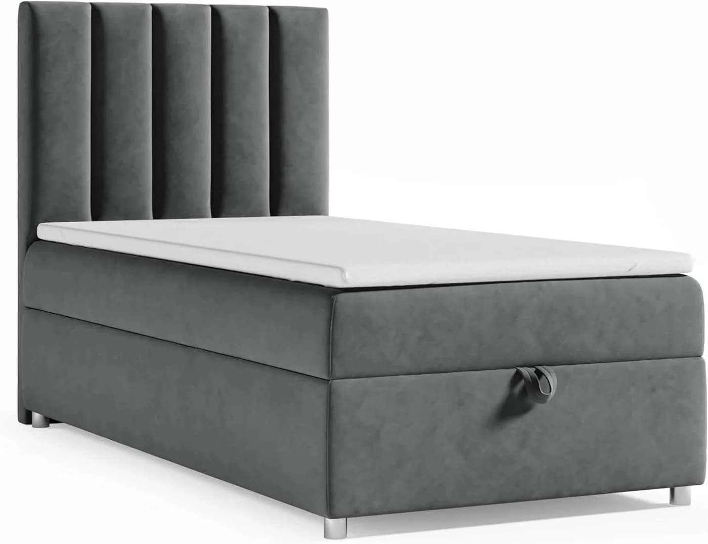 Best for Home Boxspringbett Trinity K10 SINGLE Grau mit Bettkasten - Bild 2