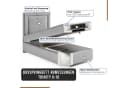 Best for Home Boxspringbett Trinity K10 SINGLE Grau mit Bettkasten Bild 3