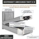 Best for Home Boxspringbett Trinity K10 SINGLE Grau mit Bettkasten Bild 4