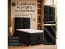 Best for Home Boxspringbett Trinity K-2 mit Bettkasten & Topper Schwarz Bild 3