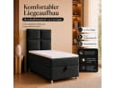 Best for Home Boxspringbett Trinity K-2 mit Bettkasten & Topper Schwarz Bild 4