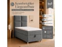 Best for Home Boxspringbett Trinity K-2 mit Bettkasten & Topper grau Bild 3