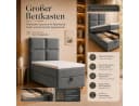 Best for Home Boxspringbett Trinity K-2 mit Bettkasten & Topper grau Bild 5