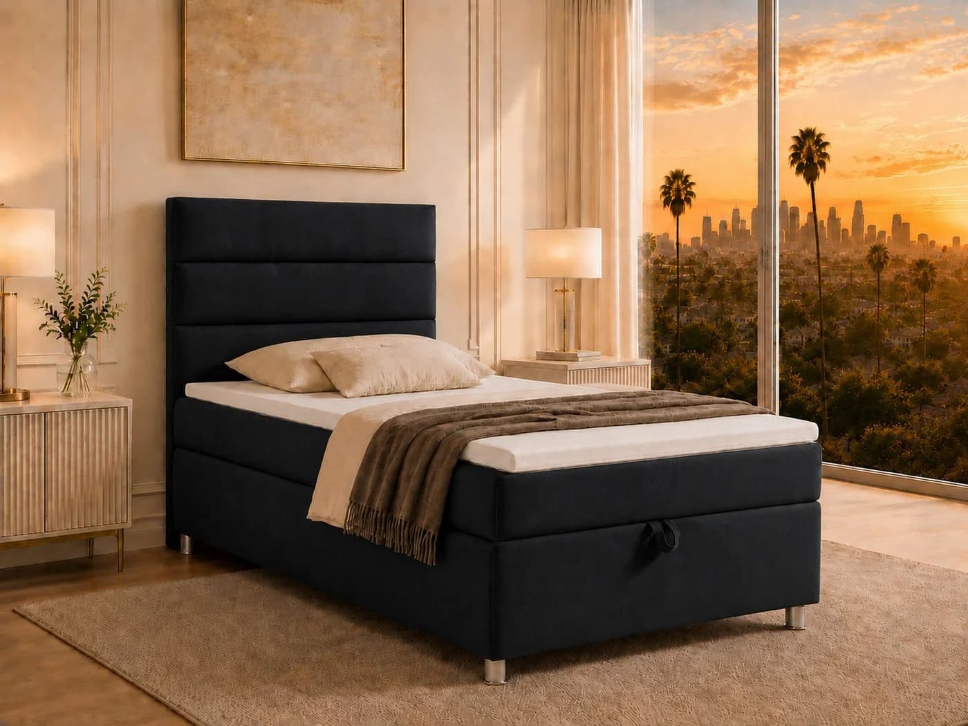 Best for Home Boxspringbett Trinity K-4 Single mit Bettkasten & Topper - Bild 2