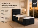 Best for Home Boxspringbett Trinity K-4 Single mit Bettkasten & Topper Bild 3