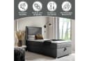 Best for Home Boxspringbett K-11 SINGLE mit Bettkasten Grau Bild 3