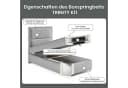 Best for Home Boxspringbett K-11 SINGLE mit Bettkasten Grau Bild 5