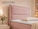 Best for Home Boxspringbett K-11 SINGLE Rosa mit Bettkasten Bild 4
