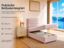 Best for Home Boxspringbett K-11 SINGLE Rosa mit Bettkasten Bild 5