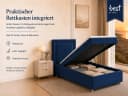 Best for Home Boxspringbett Trinity K-3 SINGLE Blau mit Bettkasten Bild 5