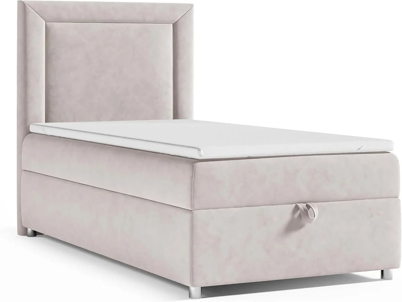 Best for Home Boxspringbett Trinity K-3 SINGLE mit Bettkasten & Topper H3 Creme - Bild 2