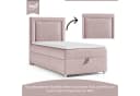 Best for Home Boxspringbett Trinity K-3 SINGLE Rosa Samt mit Bettkasten Bild 5