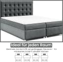 Best for Home Boxspringbett Trinity K-9 mit Bettkasten & Topper grau Bild 4