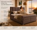 Best for Home Boxspringbett Trinity K-10 mit Bettkästen & Topper Braun Bild 4