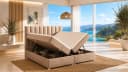 Best for Home Boxspringbett Trinity K-10 mit Bettkästen & Topper Beige Bild 1