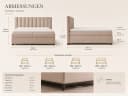 Best for Home Boxspringbett Trinity K-10 mit Bettkästen & Topper Beige Bild 4