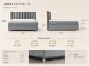Best for Home Boxspringbett Trinity K-10 mit Bettkasten und Topper Grau Bild 5
