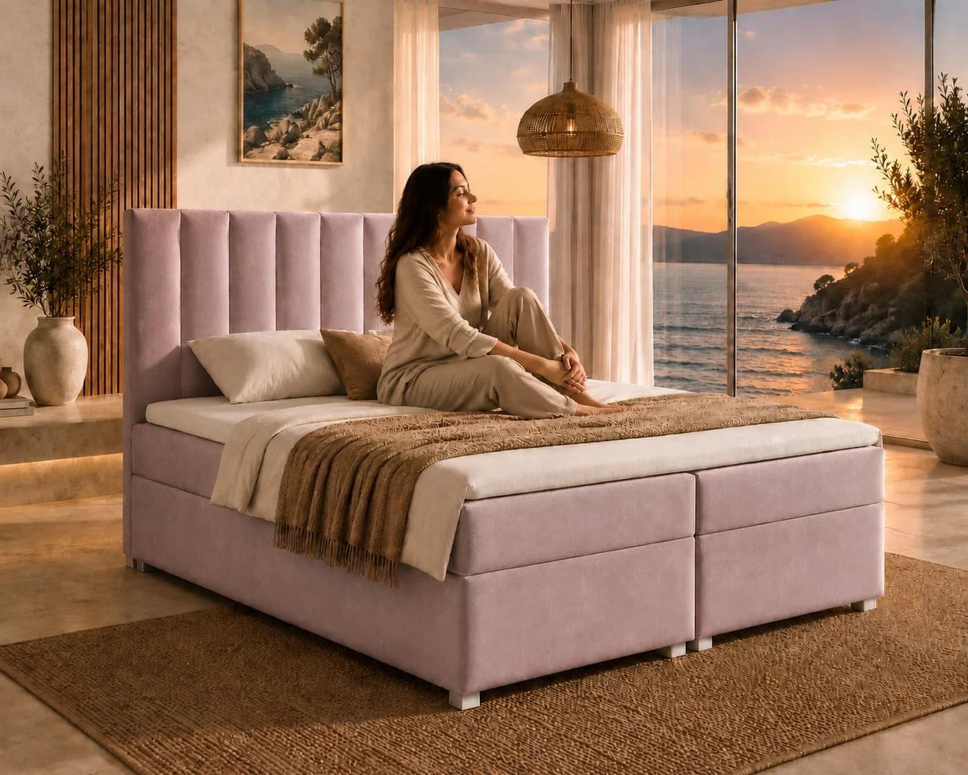 Best for Home Boxspringbett Trinity K-10 mit Bettkasten und Topper H3 - Bild 3