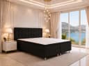 Best for Home Boxspringbett Neo Schwarz 7-Zonen Bonnell Matratze mit Topper Bild 2