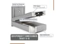 Best for Home Boxspringbett Trinity K-10 mit Bettkasten Grau Bild 3