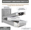 Best for Home Boxspringbett Trinity K-10 mit Bettkasten Grau Bild 4