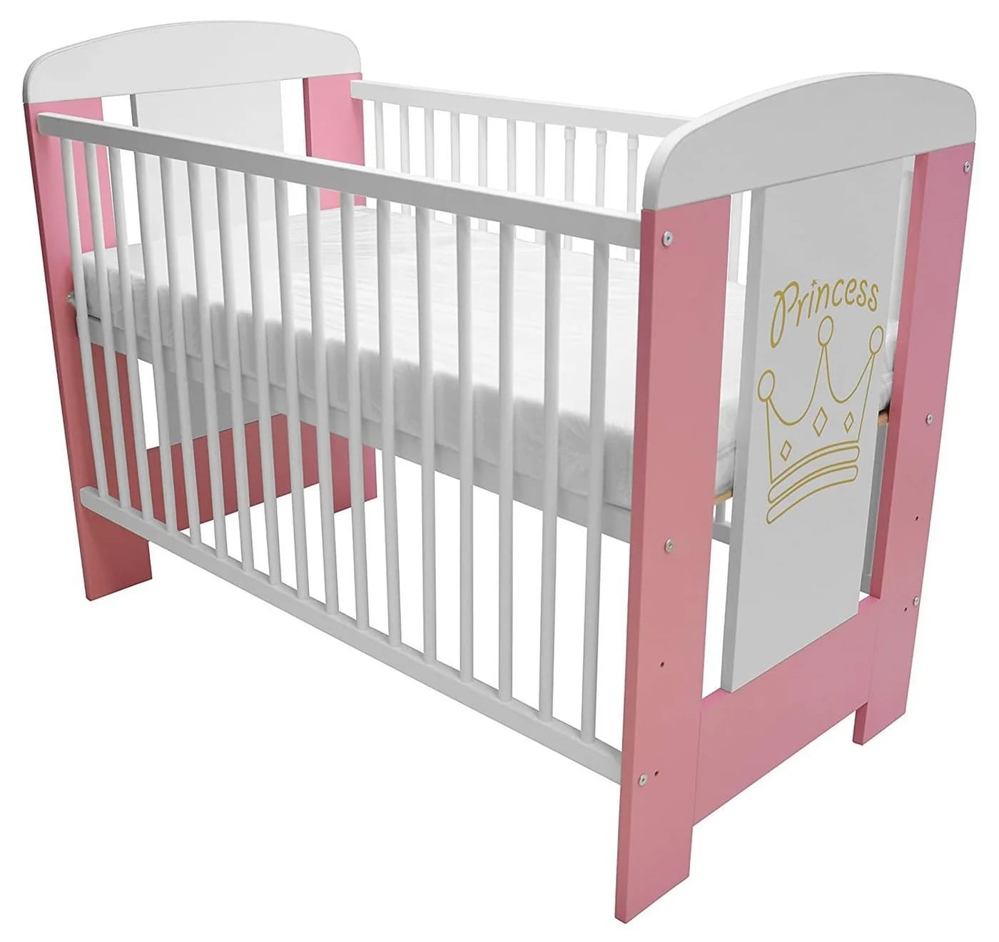Best for Kids Babybett 120x60 cm mit 3 herausnehmbaren Schlupfsprossen