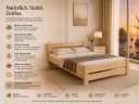 Best for Home Massivholzbett Kiefernholz naturbelassen mit Lattenrost Bild 5