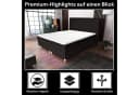 Best for Home Boxspringbett Amelia Schwarz mit Topper Bild 1