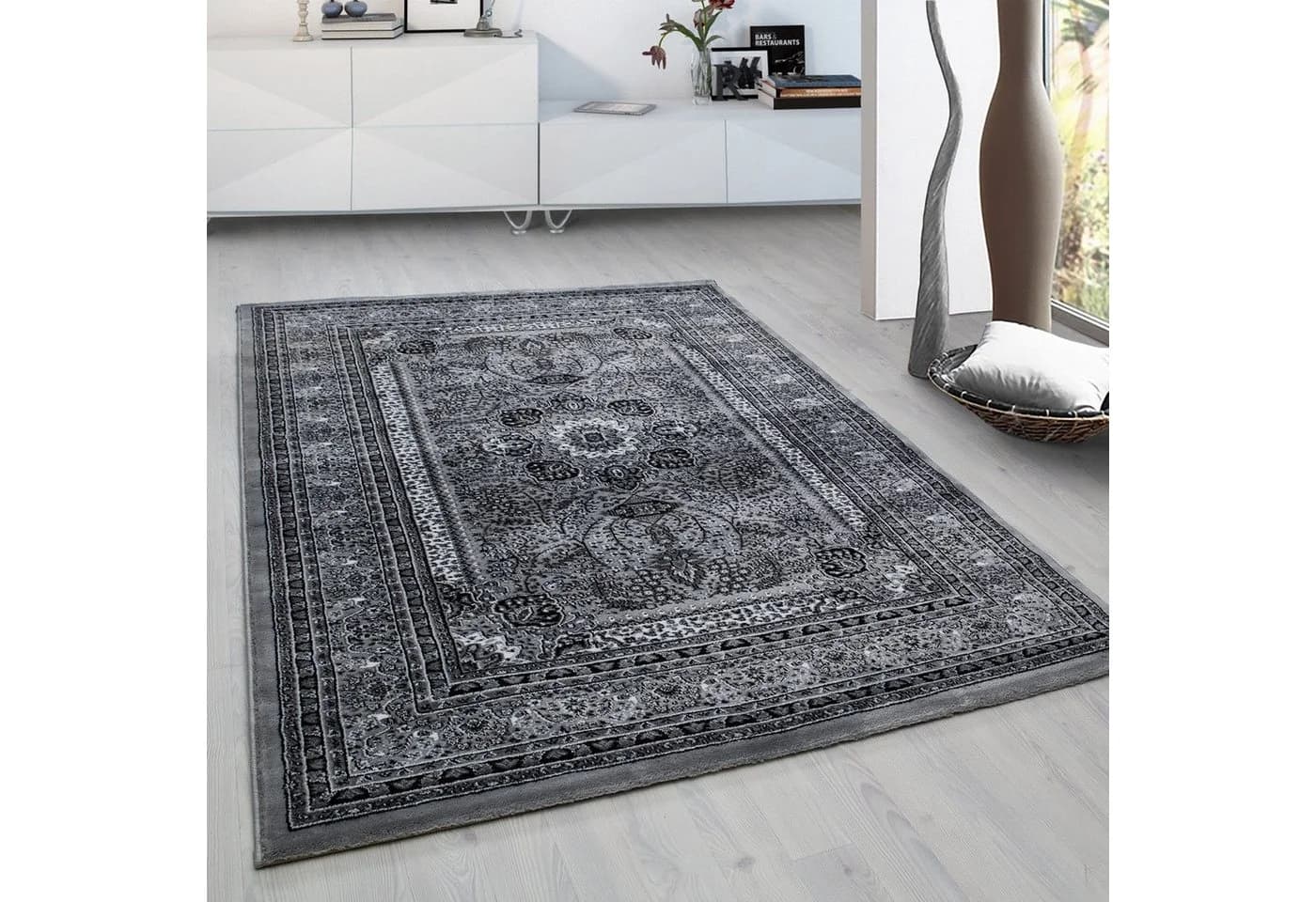 Grauer Teppich mit Orient-Optik, 240x340 cm - Bild 2