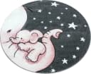 Kinderteppich AYYILDIZ Kids 560 Pink Grau Rund Bild 2