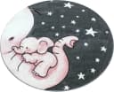 Kinderteppich AYYILDIZ Kids 560 Pink Grau Rund Bild 4