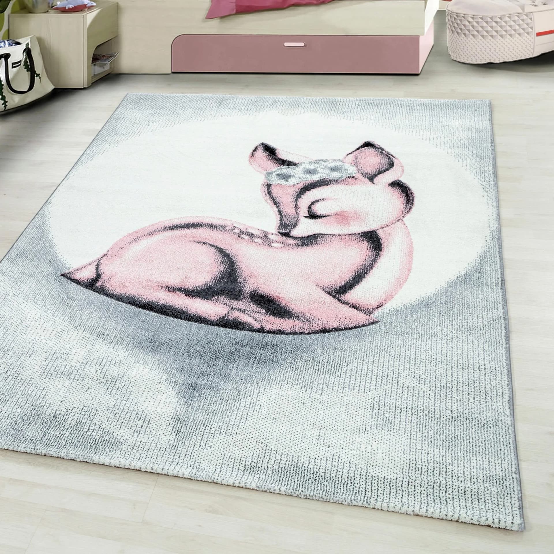 Kinderteppich AYYILDIZ TEPPICHE "Bambi 850" Rehkitz Motiv