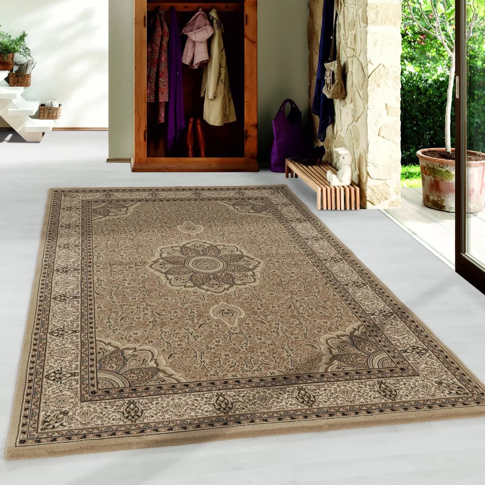 Ayyildiz Teppiche KASHMIR 2601 Beige Orientalisch Kurzflor - Bild 2