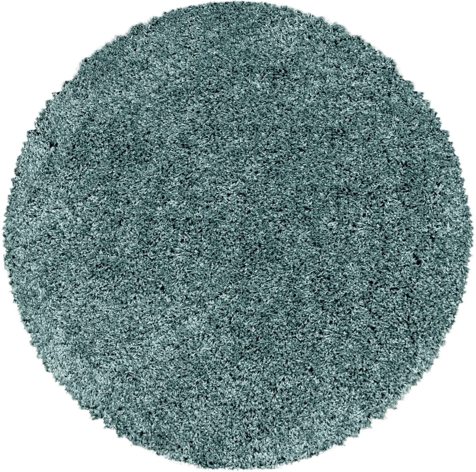 Ayyildiz Teppiche Sydney 3000 Hochflor-Teppich Rund Aquablau - Bild 2