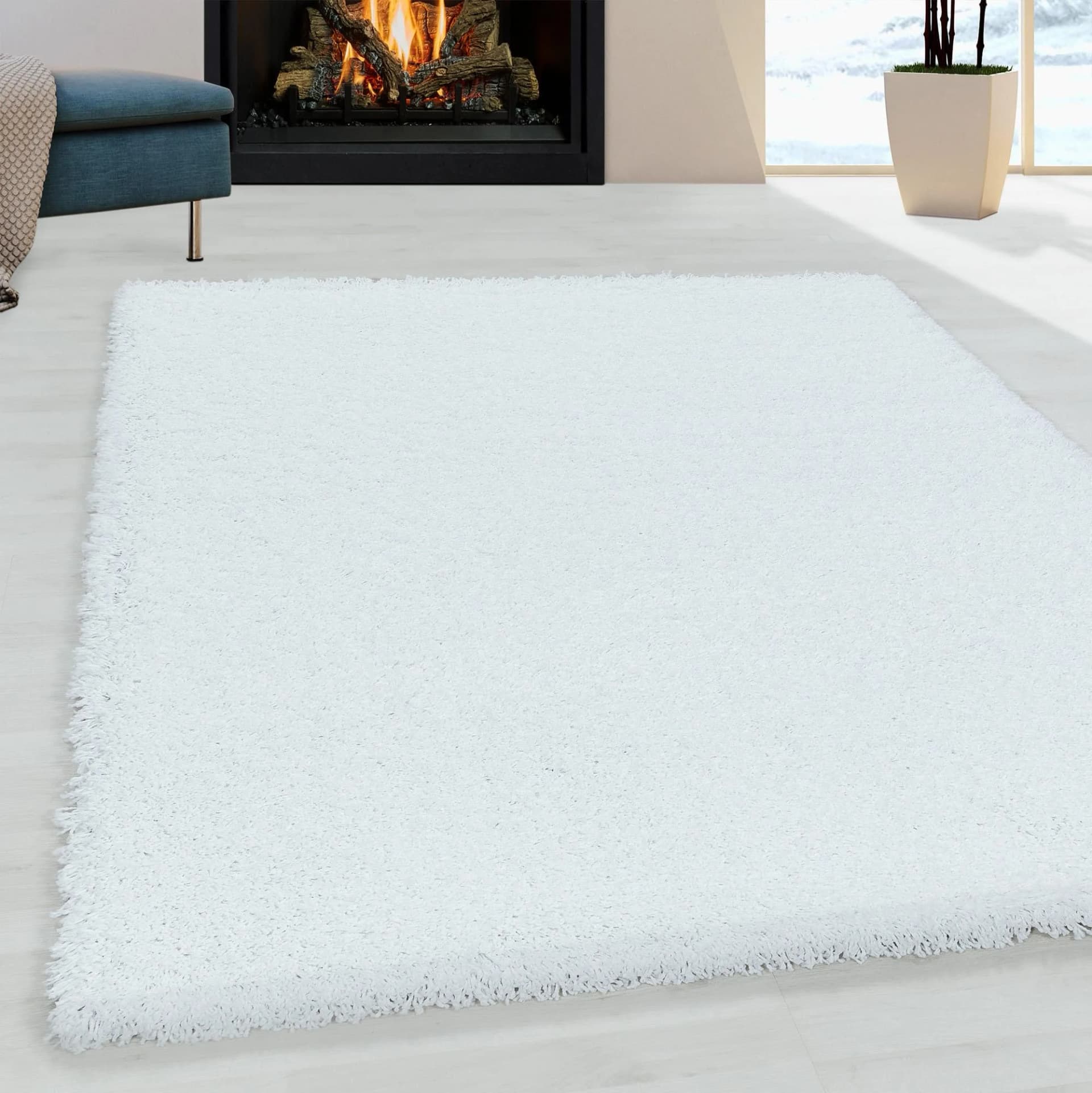 Ayyildiz Teppiche Sydney 3000 Hochflor-Teppich Weiß Shaggy - Bild 2