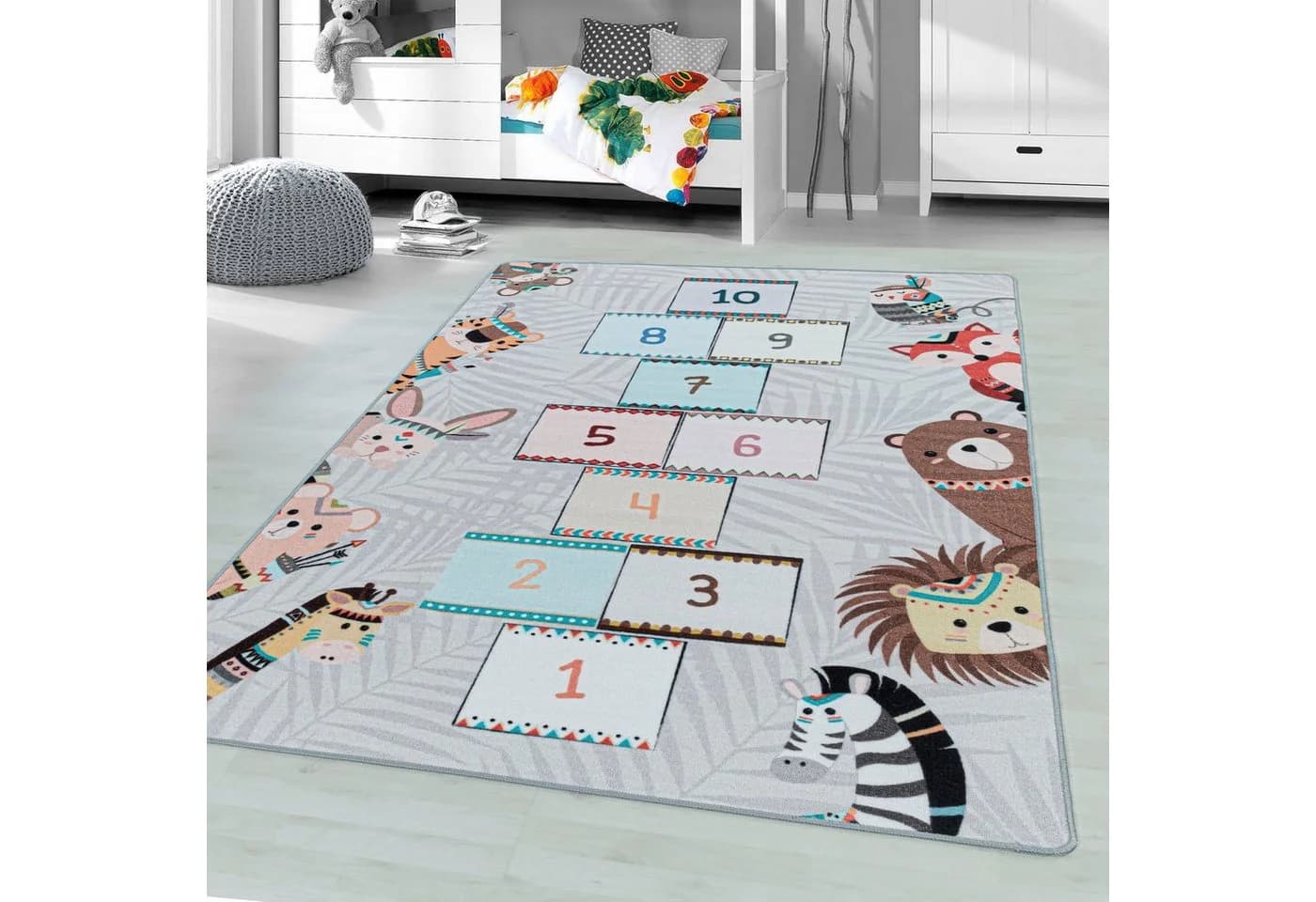 Ayyildiz Teppiche Kinderteppich PLAY 2903, rechteckig, robuster Kurzflor, Spiel Teppich, Kinderzimmer - Bild 2