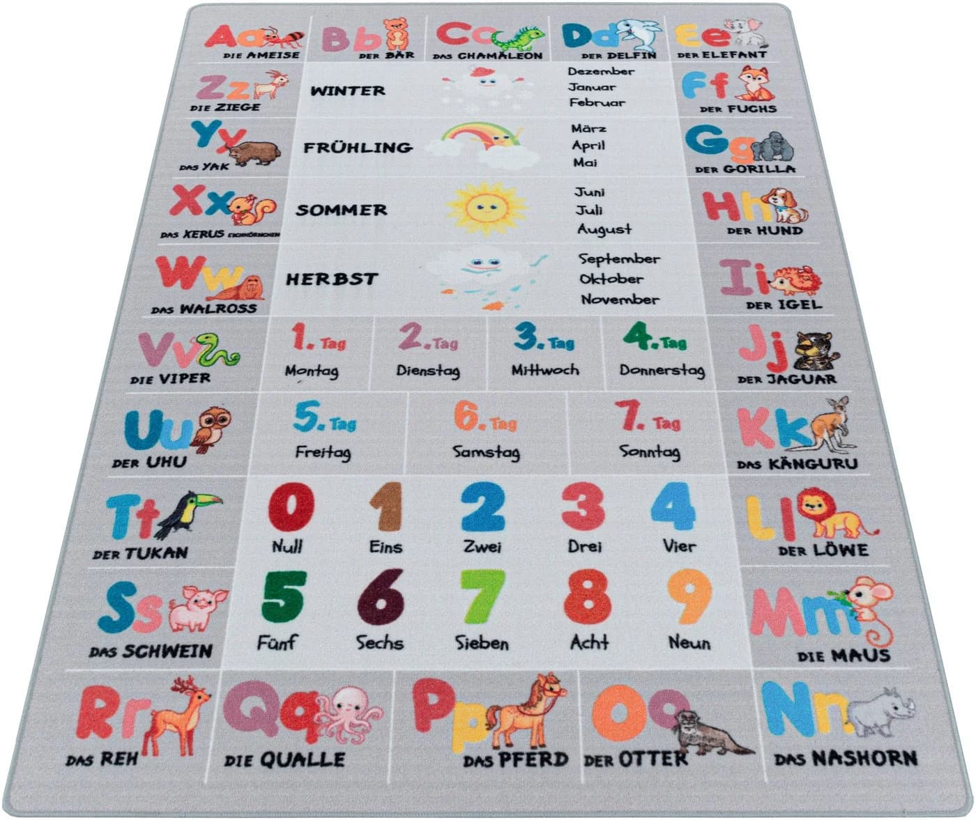 Kinderteppich AYYILDIZ PLAY 2904 Grau Polyamid Kurzflor