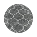 AYYILDIZ SALSA 3201 Hochflor-Teppich Grau Rund 160cm Bild 1