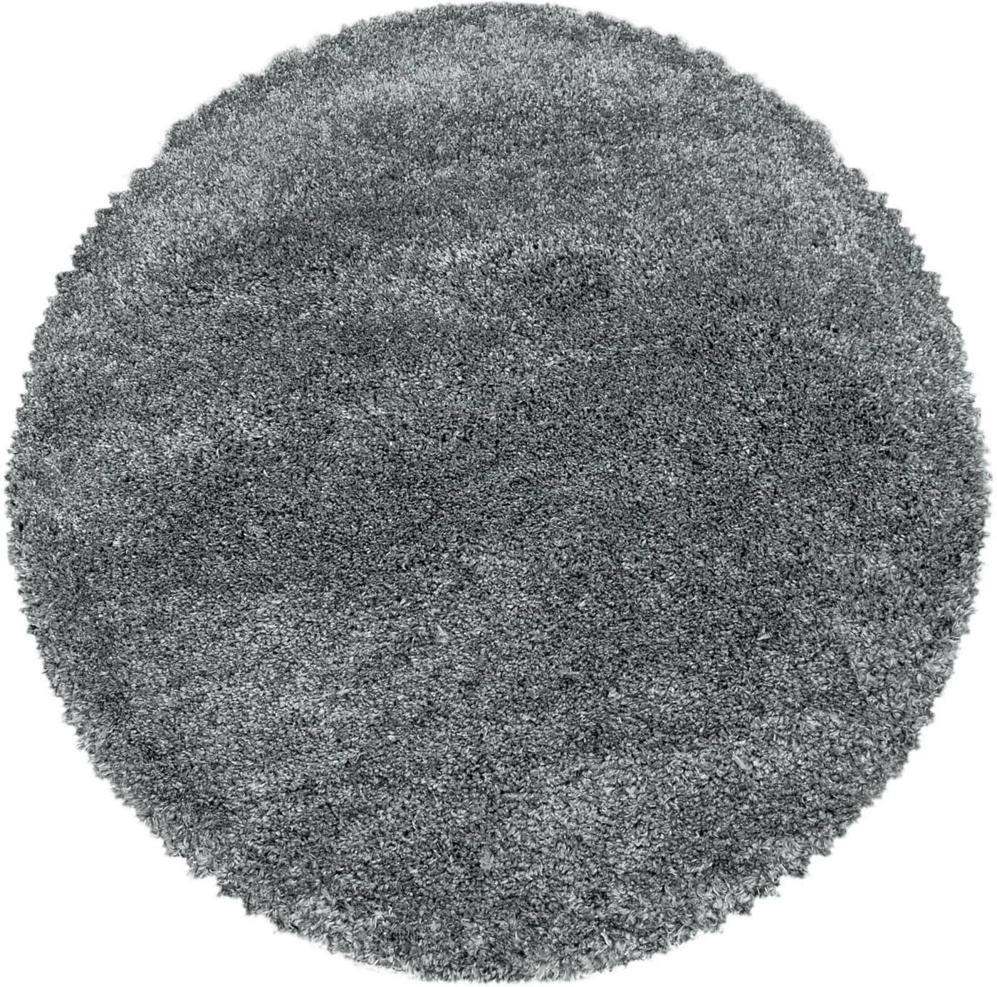 Ayyildiz Hochflorteppich Fluffy 3500 Hellgrau Rund - Bild 2