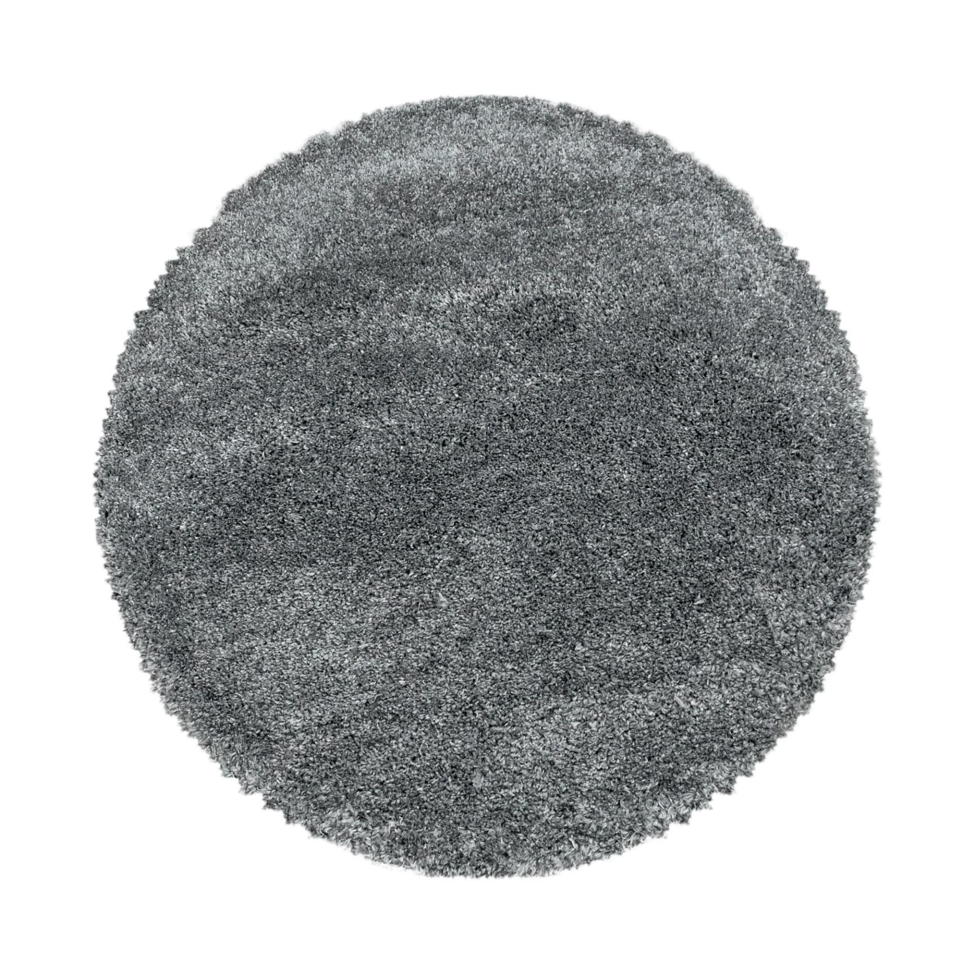 Ayyildiz Hochflorteppich Fluffy 3500 Hellgrau Rund - Bild 5