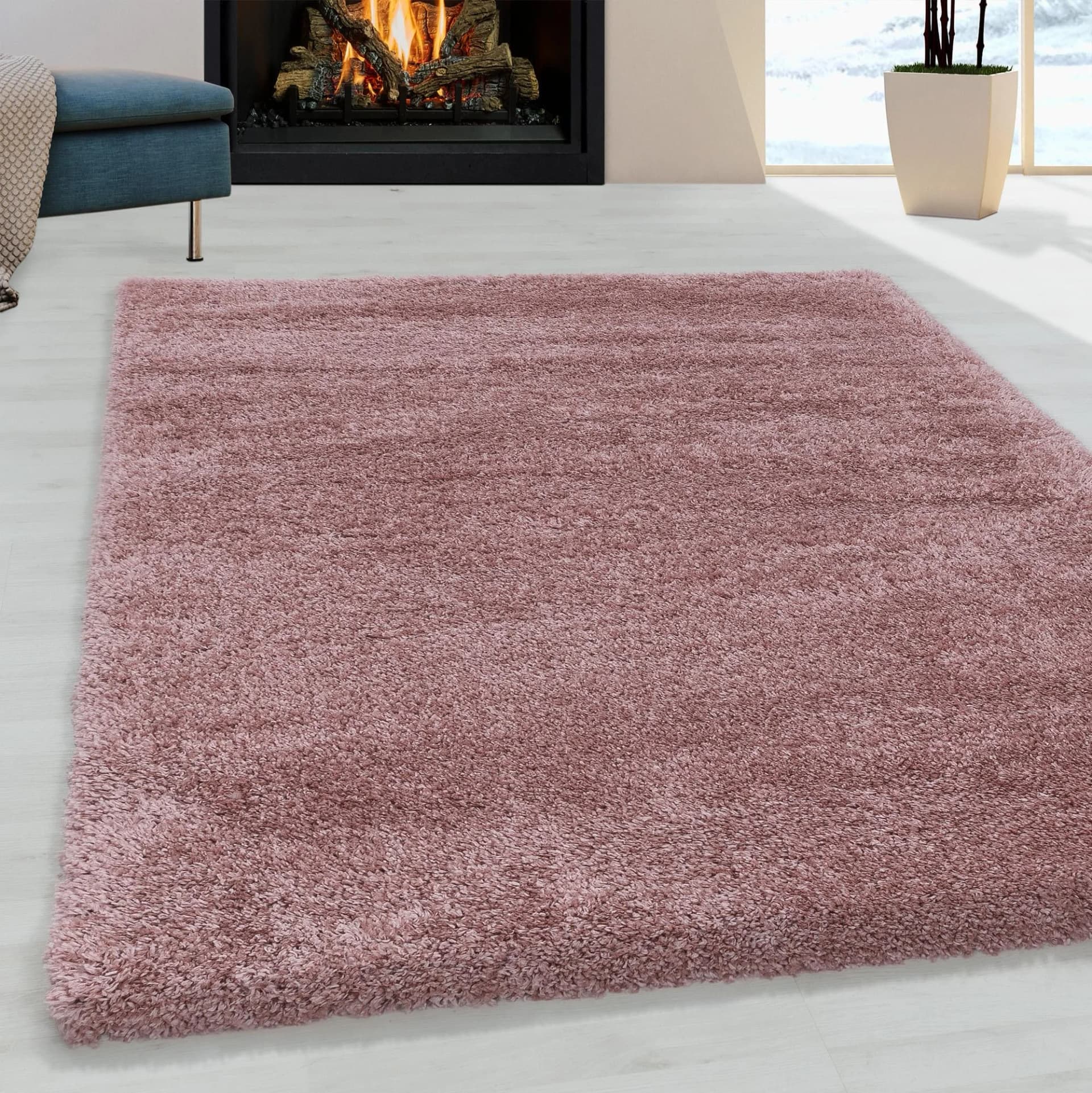 AYYILDIZ Teppiche FLUFFY 3500 Hochflor-Teppich Rosé Polypropylen - Bild 2