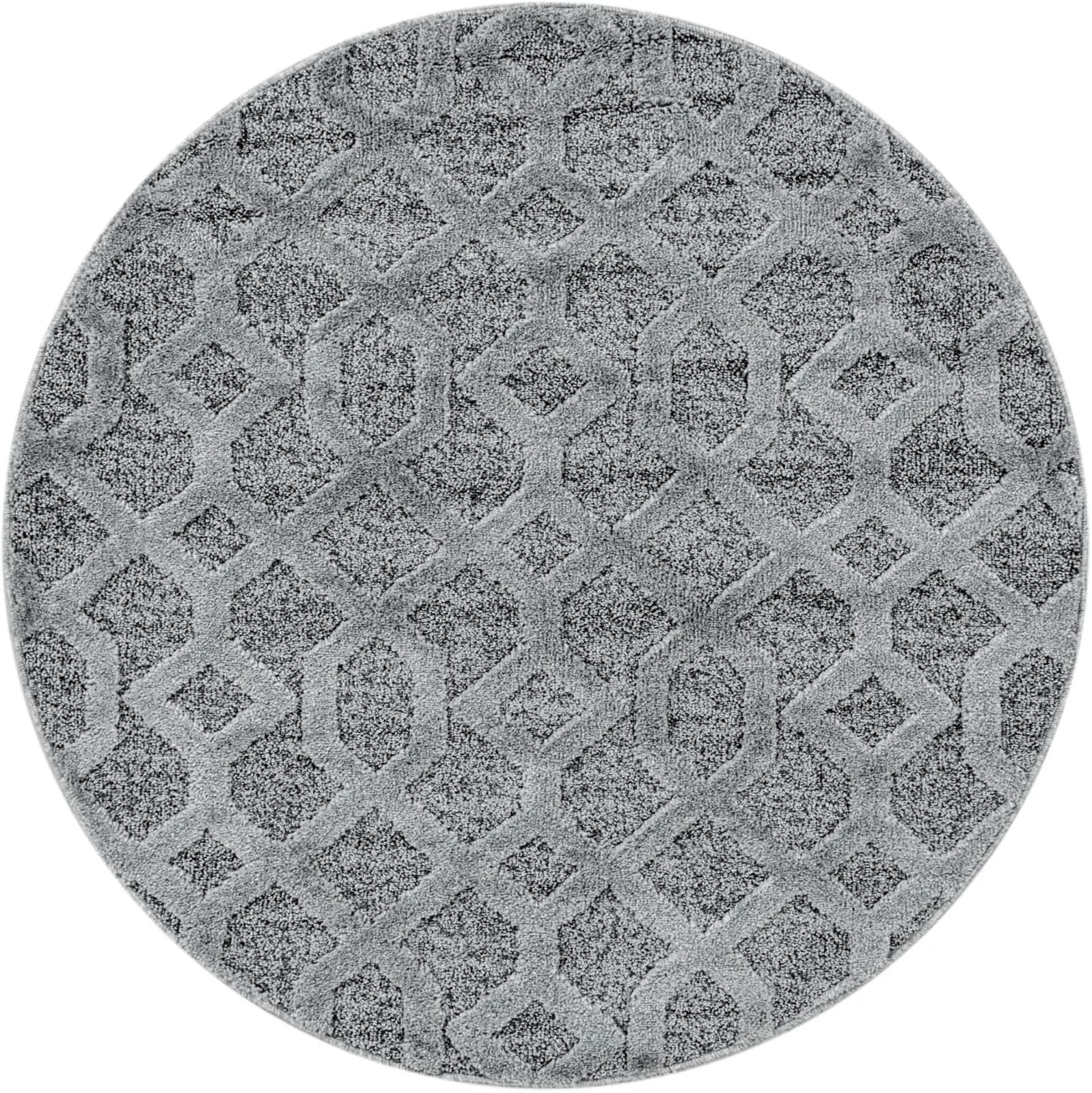 Ayyildiz Teppiche PISA 4702 Grau Rund Teppich Polypropylen - Bild 2