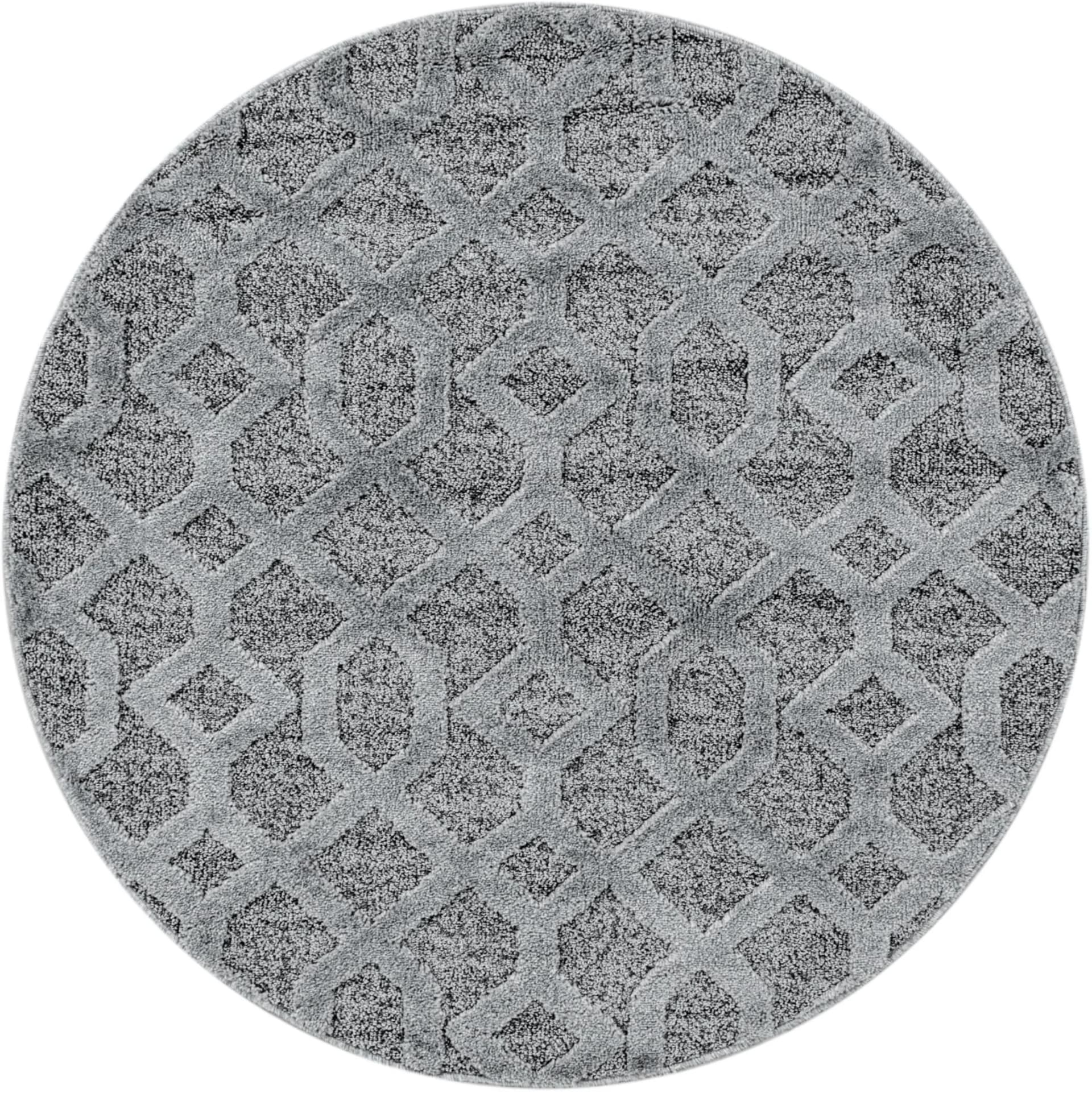 Ayyildiz Teppiche PISA 4702 Grau Polypropylen Rund - Bild 2
