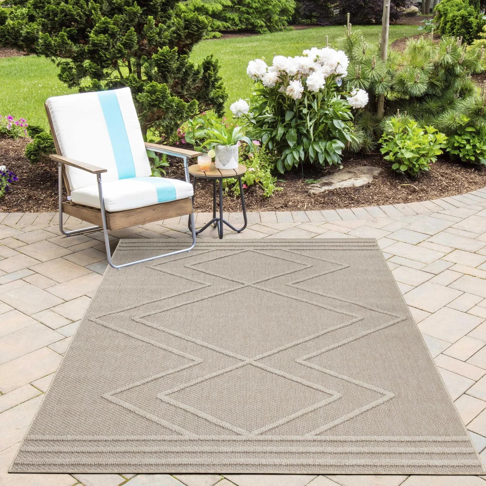 Outdoorteppich AYYILDIZ TEPPICHE PATARA 4954 Beige Sisal-Optik