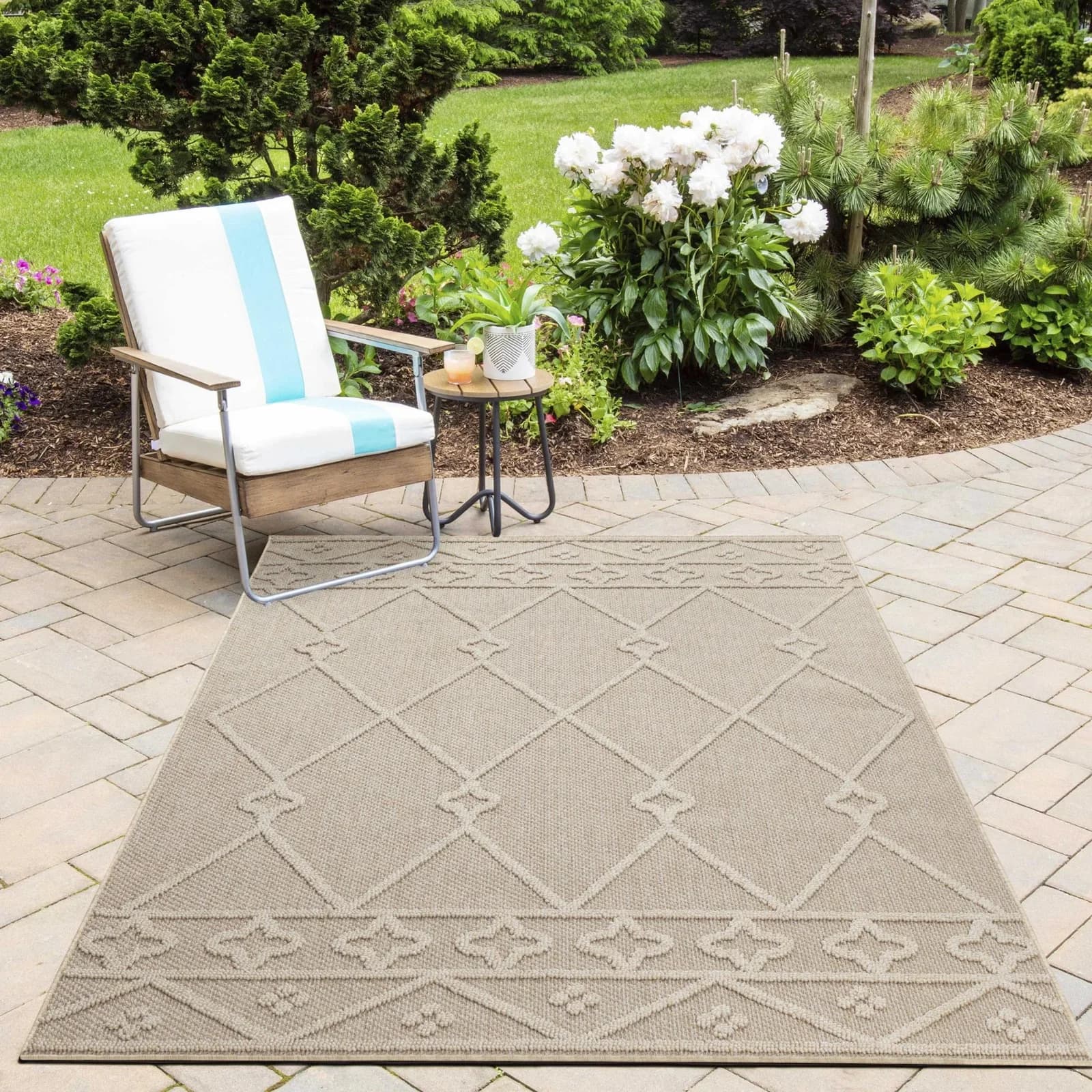 Outdoorteppich AYYILDIZ TEPPICHE PATARA 4955 Beige Polypropylen - Bild 2