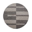 AYYILDIZ TEPPICHE Gala Shaggy 2505 Hochflor-Teppich Grau Taupe Rund Bild 1