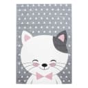 AYYILDIZ TEPPICHE Kinderteppich Kids 550 Katze Pink Kurzflor Bild 1