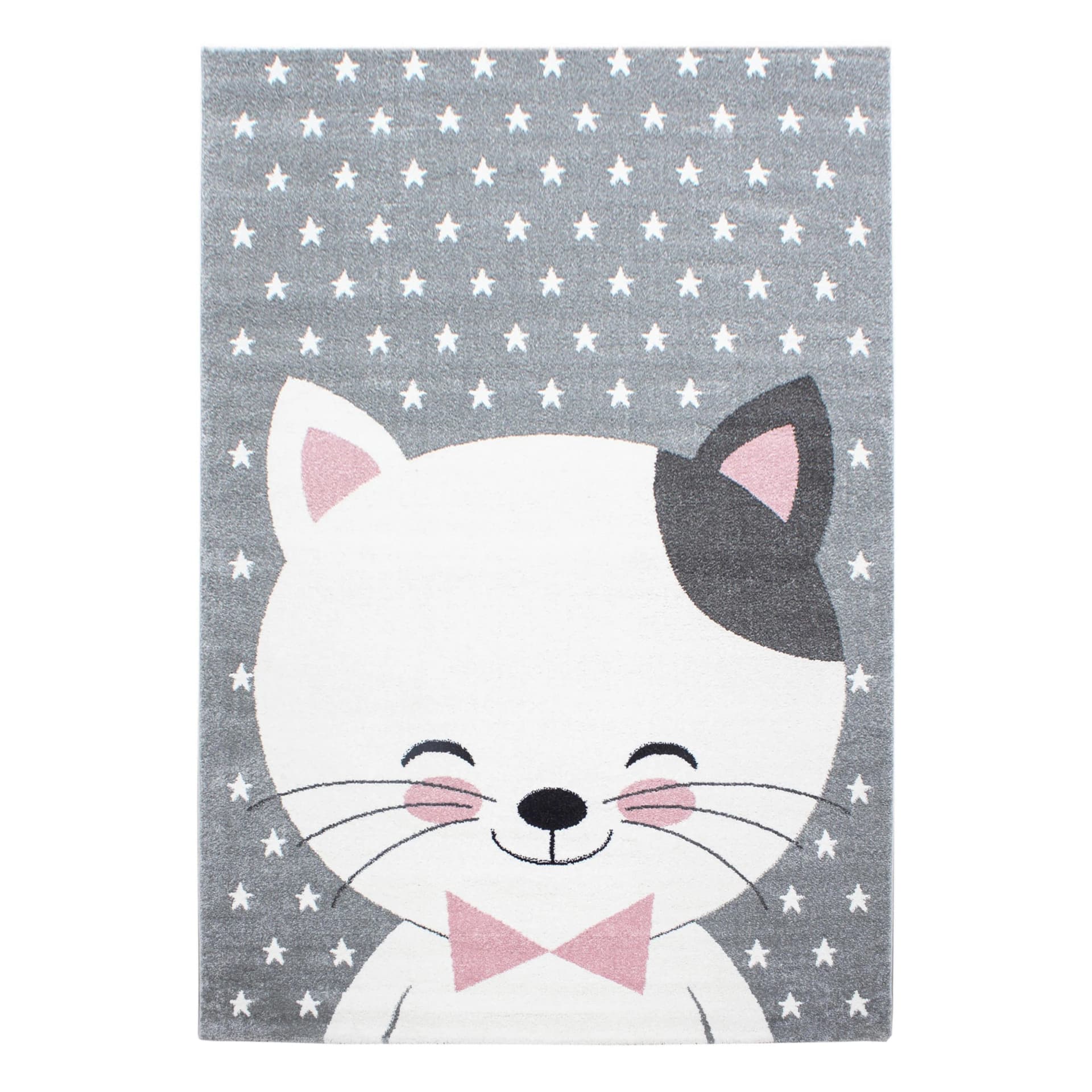 AYYILDIZ TEPPICHE Kinderteppich Kids 550 Katze Pink Kurzflor