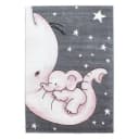AYYILDIZ TEPPICHE Kids 560 Kinderteppich Pink Elefanten Motiv Bild 1
