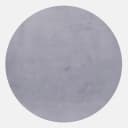 AYYILDIZ Teppiche POUFFY 5100 Hochflor-Teppich Grau Rund Bild 1
